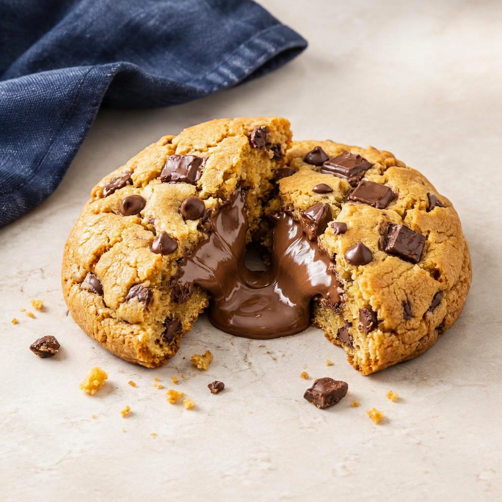 Cookie de chocolate com recheio cremoso